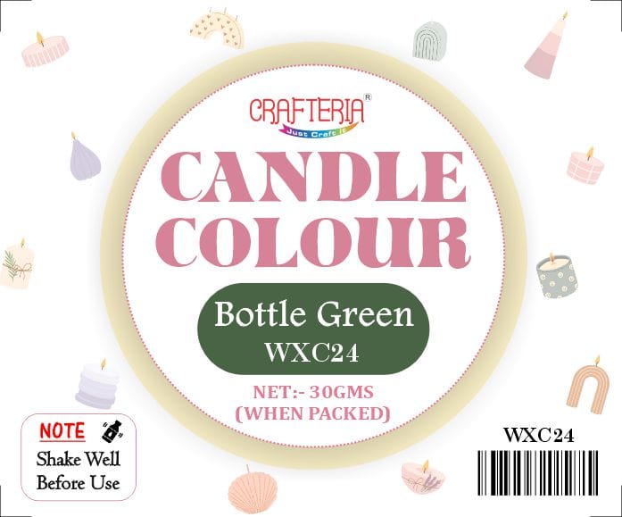 Crafteria Bottle Green Candle Colour