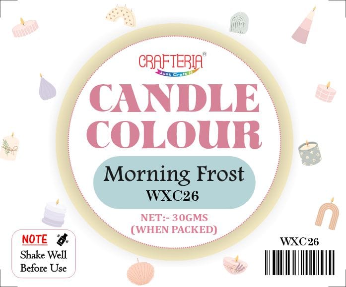 Crafteria Morning Frost Candle Colour