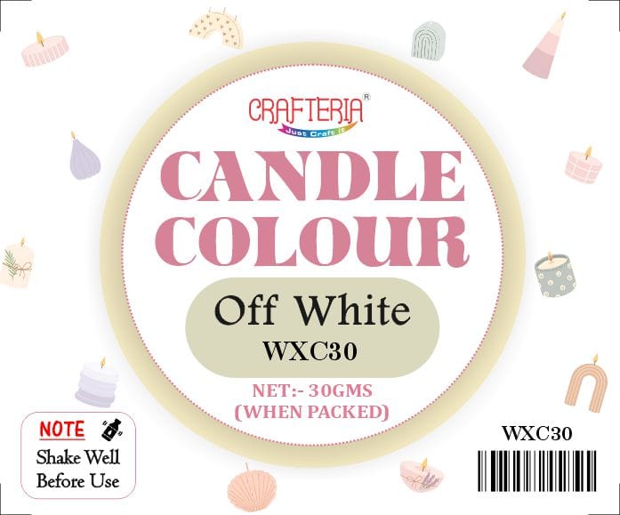 Crafteria Off White Candle Colour