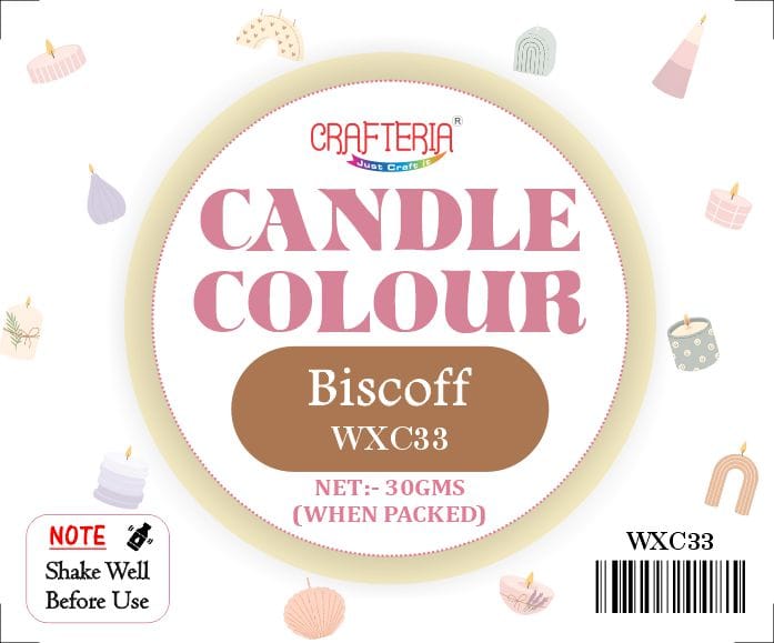 Crafteria Biscoff Candle Colour