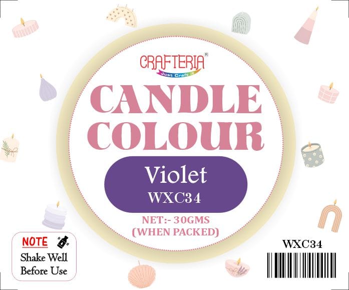 Crafteria Violet Candle Colour