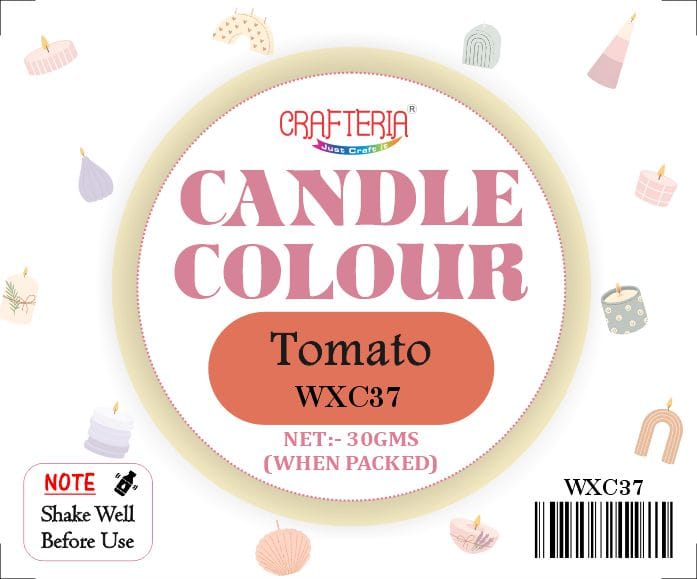 Crafteria Tomato Candle Colour